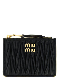Miu Miu Matelassé Nappa Cardholder Black