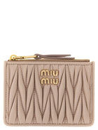 Miu Miu Matelassé Nappa Cardholder Blue