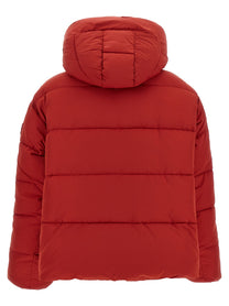 Pinko Matt Finish Down Jacket Red