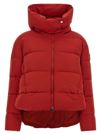Pinko Matt Finish Down Jacket Red
