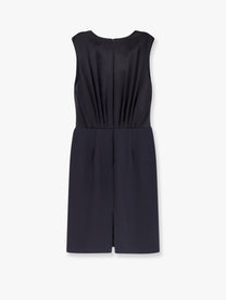 Max Mara - Max Mara Vittor Midi Dress With Silk Insert - Women’s Clothing