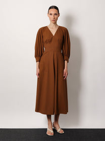 Max Mara - Max Mara Pedaggi Cotton Midi Dress - Women’s Clothing