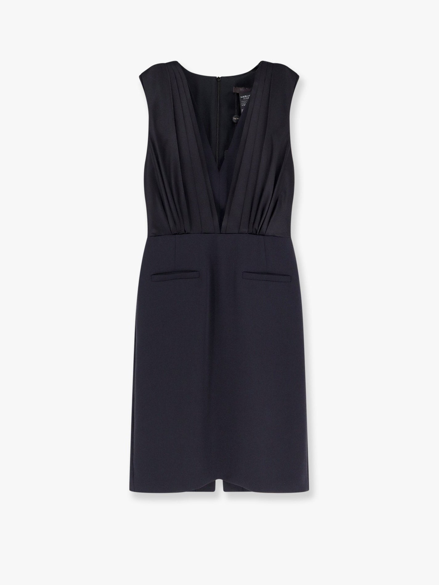 Max Mara - Max Mara Vittor Midi Dress With Silk Insert - Women’s Clothing