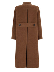 Max Mara Women's Baby Lama Cocoon Coat Brown, view 2