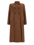 Max Mara Women's Baby Lama Cocoon Coat Brown
