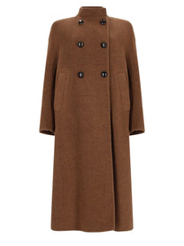 Max Mara Women's Baby Lama Cocoon Coat Brown