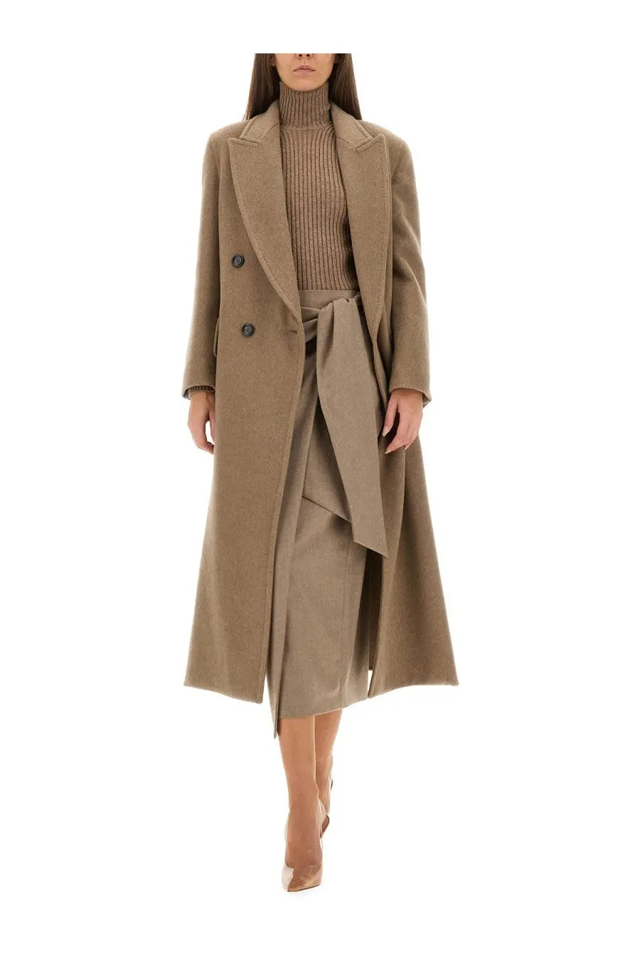 Max Mara Women's Bingo Wrap Skirt Beige, view 2