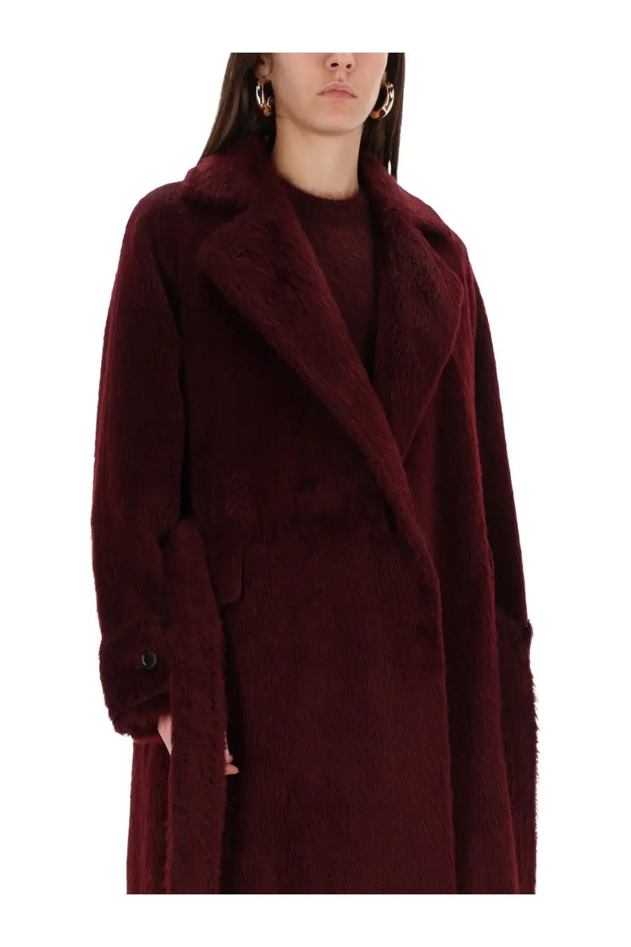 Max Mara Women's Coat Albata Red, view 4