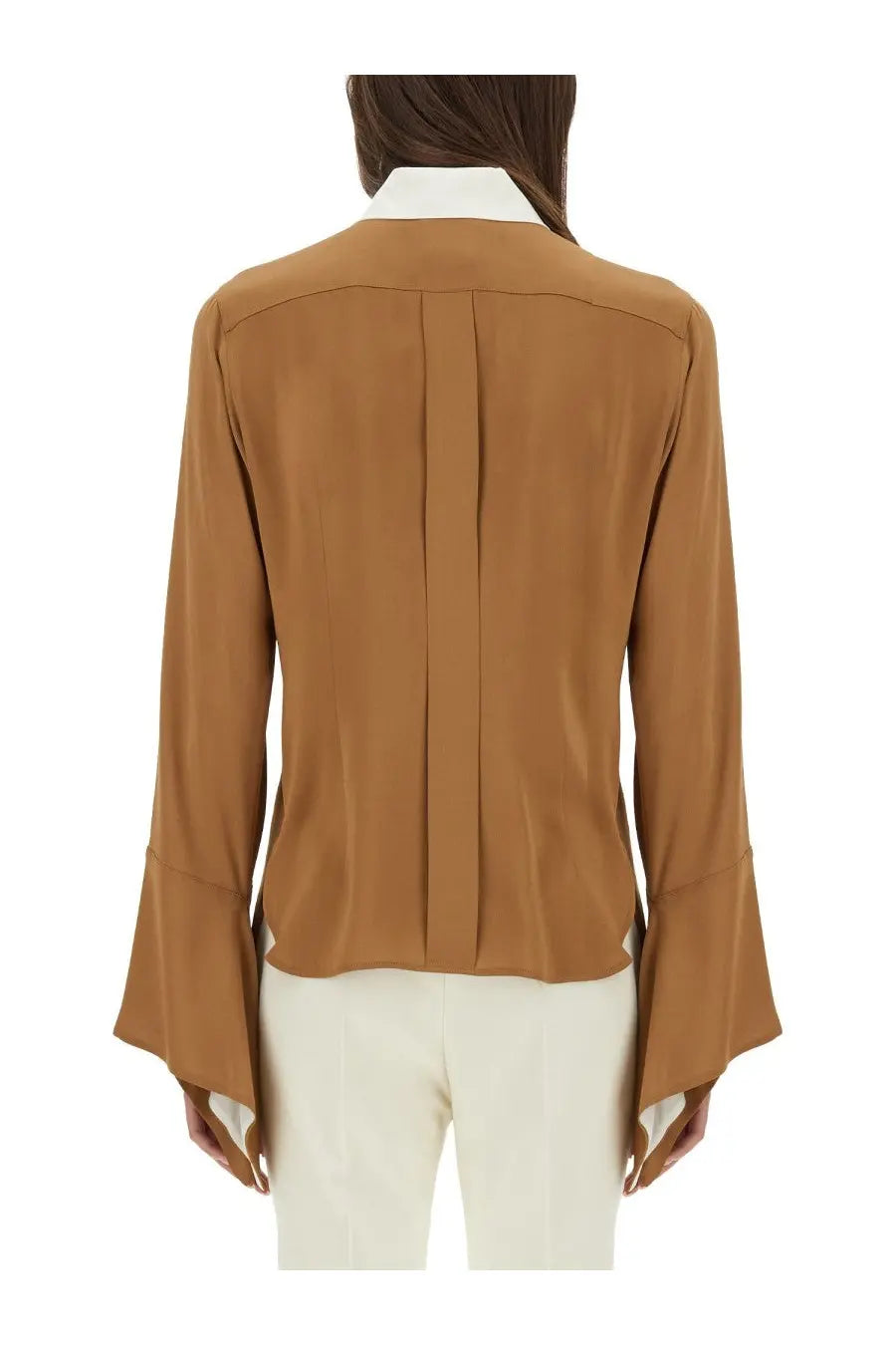 Max Mara Women's Color Block Shirt Beige, view 4