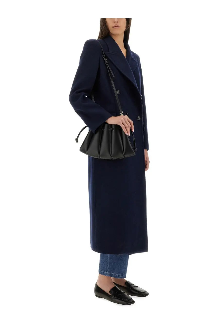 Max Mara Women's Double Breasted Coat Albania1234 Blue, view 2