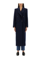 Max Mara Women's Double Breasted Coat Albania1234 Blue