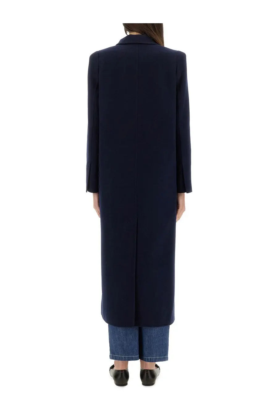 Max Mara Women's Double Breasted Coat Albania1234 Blue, view 3