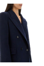 Max Mara Women's Double Breasted Coat Albania1234 Blue, view 4