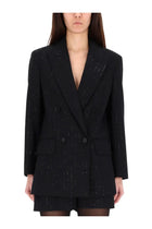 Max Mara Women's Double Breasted Jacket Black, view 4