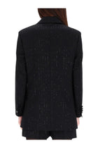 Max Mara Women's Double Breasted Jacket Black, view 5