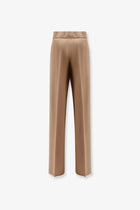 Max Mara Women's Fernet Virgin Wool Trousers Beige, view 2