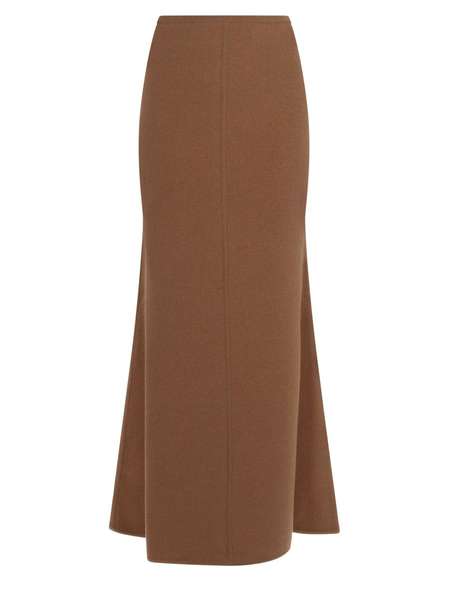 Max Mara Women's Filato Wool Cashmere Skirt Beige