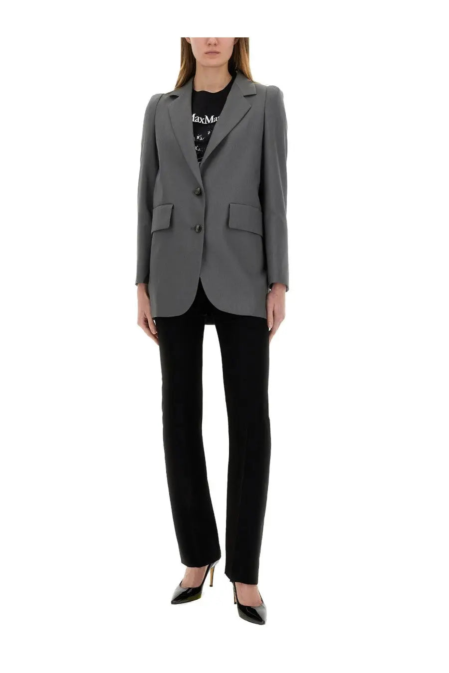 Max Mara Women's Jacket Hebrides Grey, view 2
