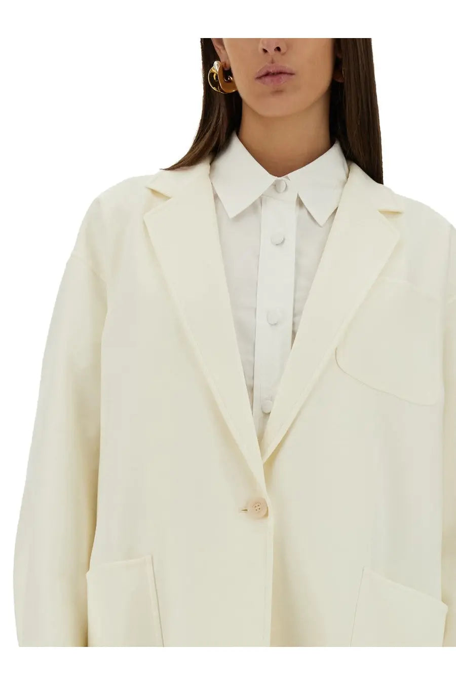 Max Mara Women's Jacket Orlaya White, view 4