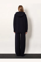 Max Mara Women's Liana Cashmere and Wool Hooded Sweater Blue, view 3