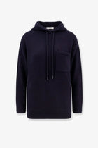 Max Mara Women's Liana Cashmere and Wool Hooded Sweater Blue