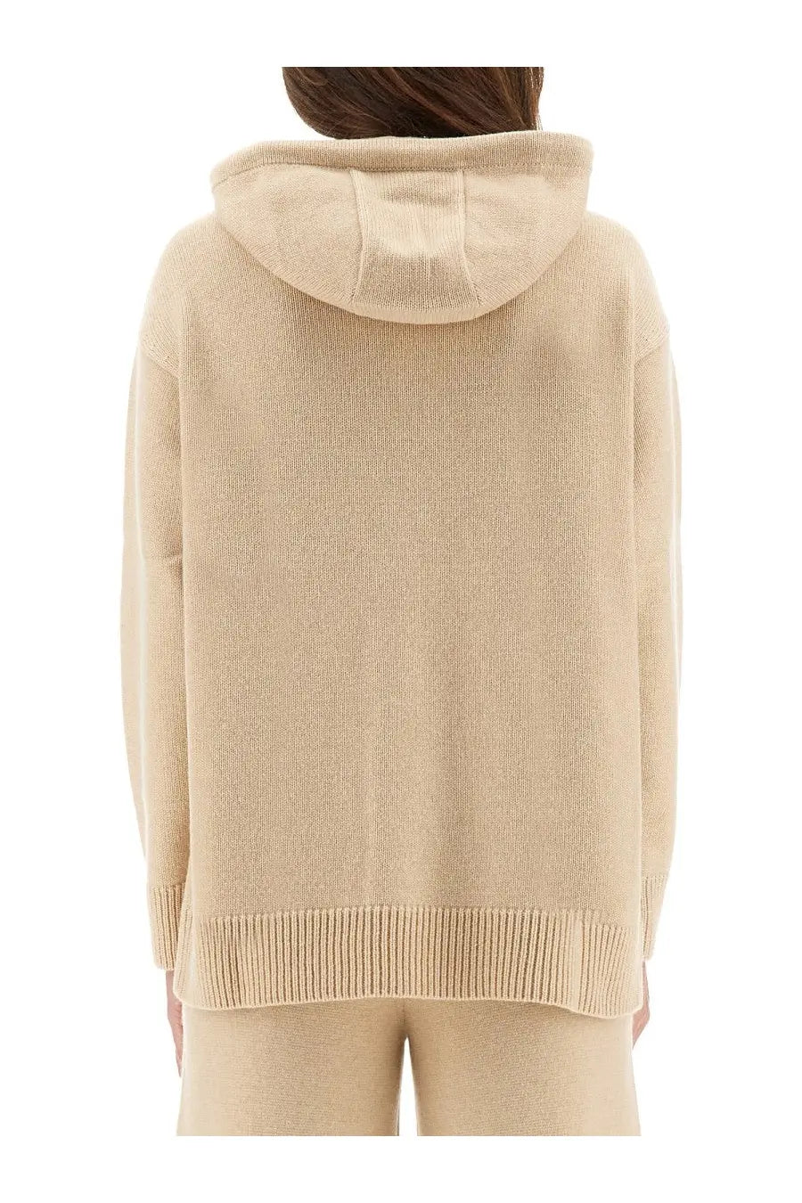 Max Mara Women's Liana Hooded Sweater Beige, view 3