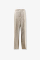 Max Mara Women's Linen Ginnico Trousers Beige