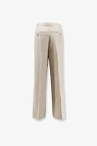 Max Mara Women's Linen Ginnico Trousers Beige, view 2