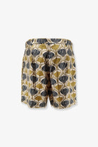Max Mara Women's Metello Multicolor Silk Shorts Yellow, view 2