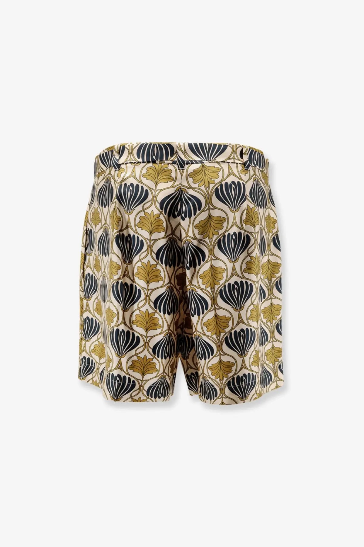 Max Mara Women's Metello Multicolor Silk Shorts Yellow, view 2