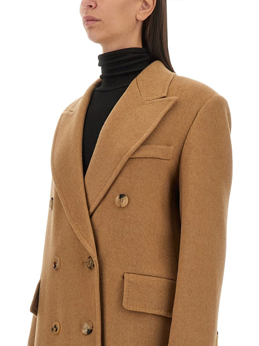 Max Mara Women's Mushroom Coat Beige, view 4