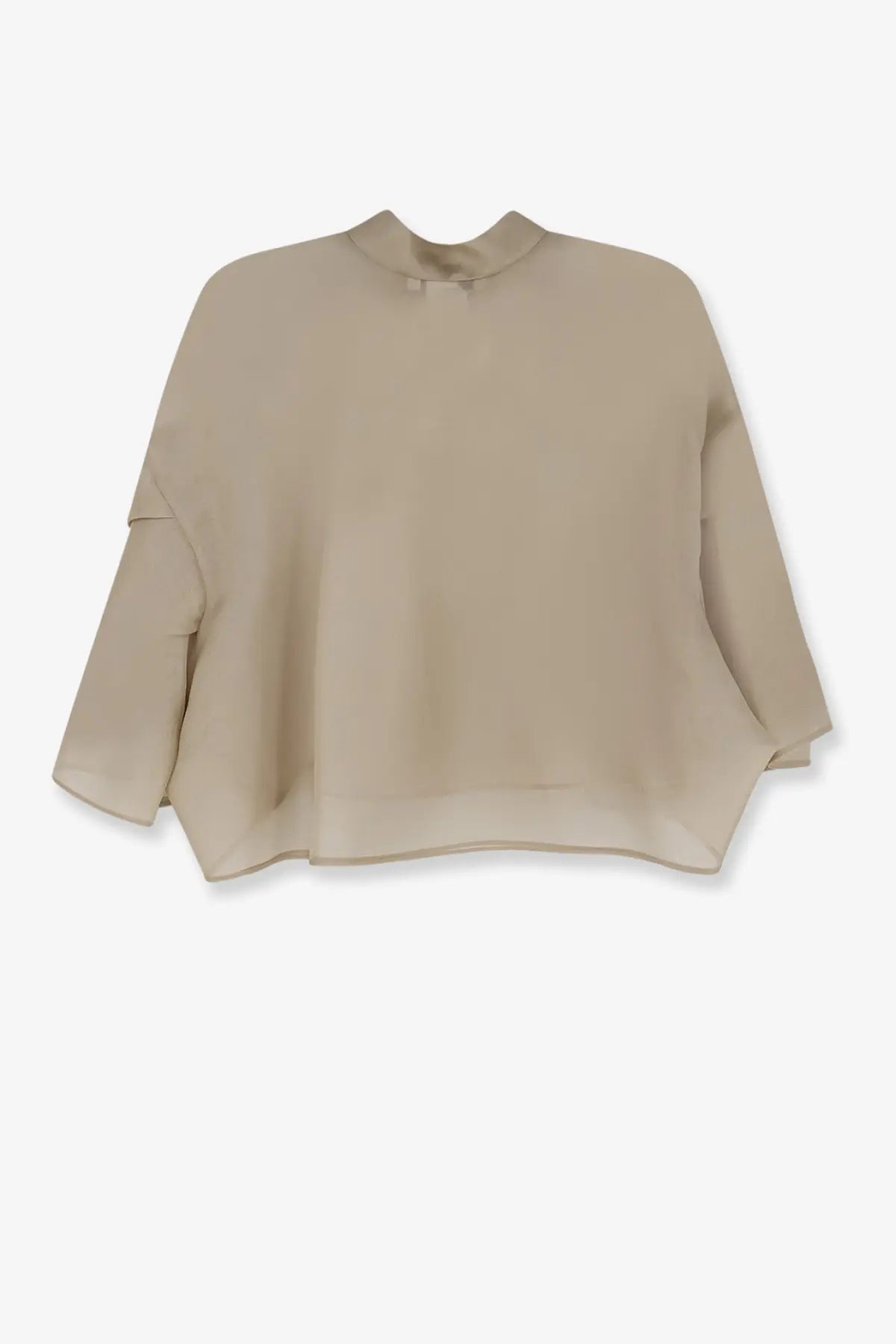 Max Mara Women's Mxadonna Silk Shirt Beige, view 3