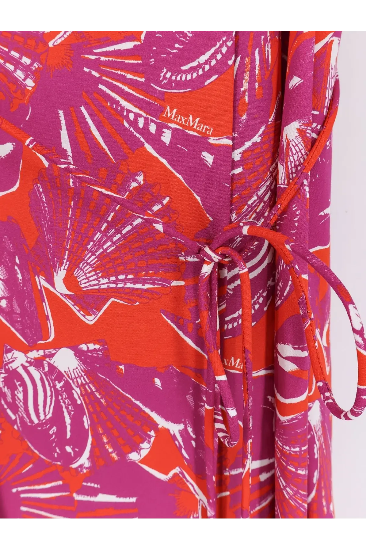 Max Mara Women's Mxmcamino Printed Cotton Dress Orange, view 3