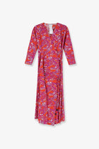 Max Mara Women's Mxmcamino Printed Cotton Dress Orange