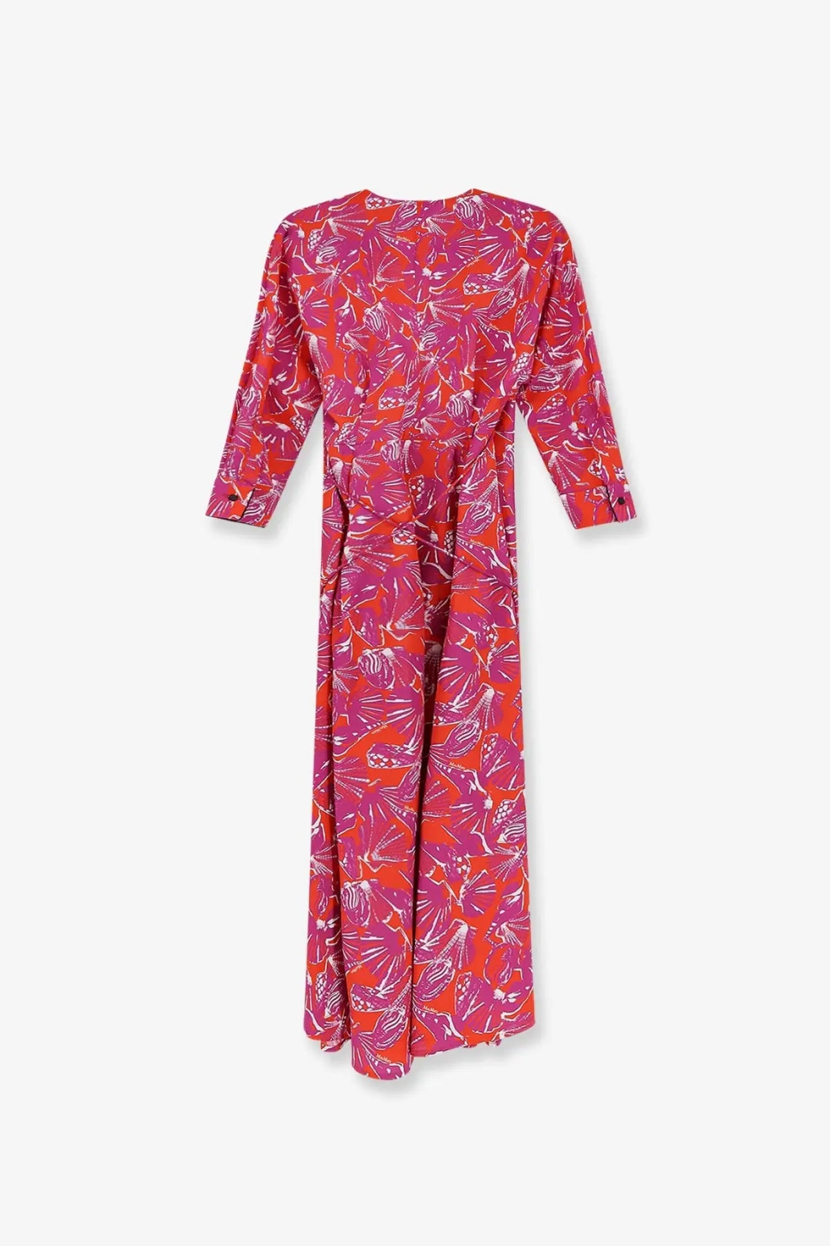 Max Mara Women's Mxmcamino Printed Cotton Dress Orange, view 2
