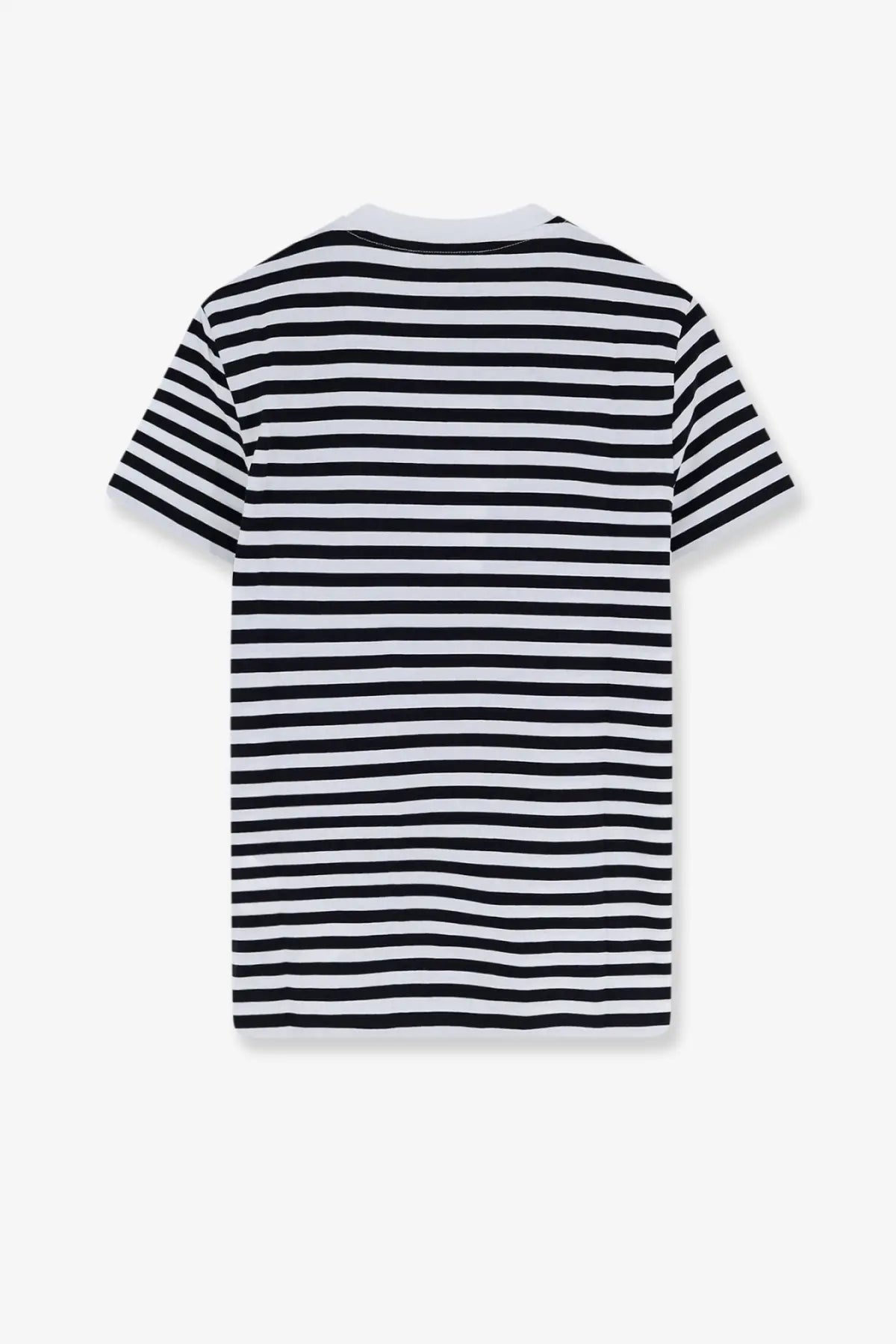 Max mara women’s mxmoboli cotton shirt black black and white horizontally striped short-sleeved t-shirt front view