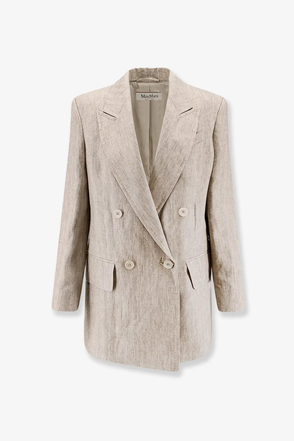 Max Mara Women's Mxmolimpia Linen Blazer Beige