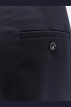 Max Mara Women's Mxmrugiada Virgin Wool Trousers Blue, view 3