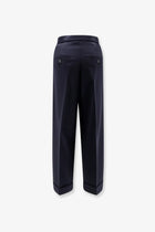 Max Mara Women's Mxmrugiada Virgin Wool Trousers Blue, view 2