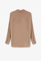 Max Mara Women's Mxmsiamese Silk Shirt Beige, view 2