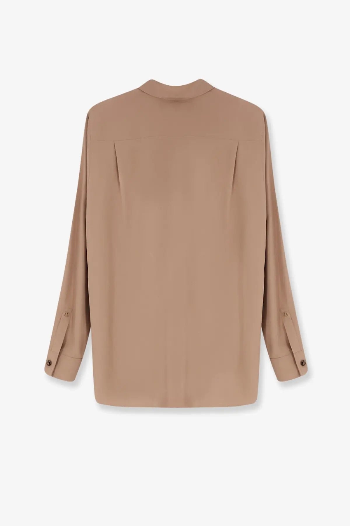 Max Mara Women's Mxmsiamese Silk Shirt Beige, view 2