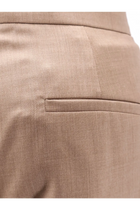 Max Mara Women's Mxmzimino Virgin Wool Trousers Beige, view 3