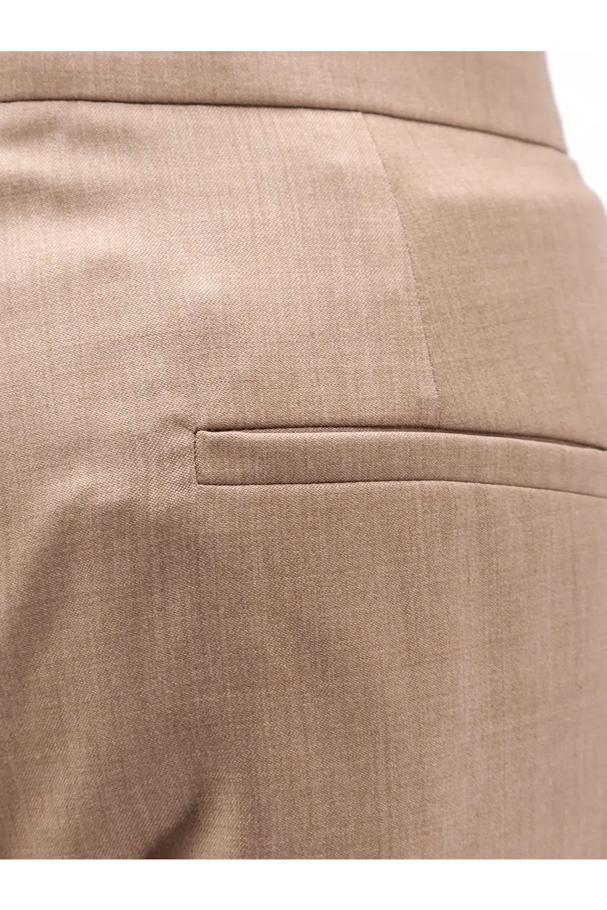 Max Mara Women's Mxmzimino Virgin Wool Trousers Beige, view 3