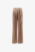 Max Mara Women's Mxmzimino Virgin Wool Trousers Beige