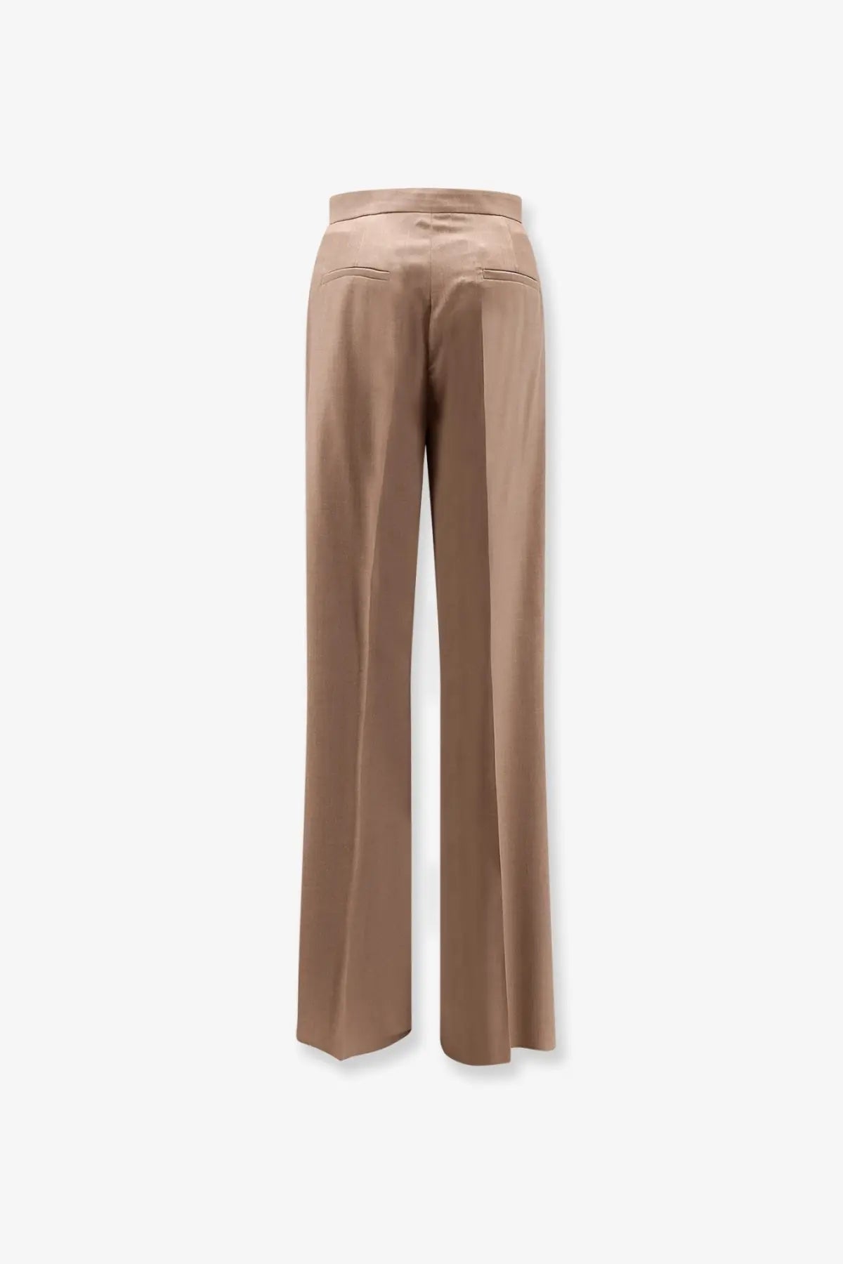 Max Mara Women's Mxmzimino Virgin Wool Trousers Beige, view 2