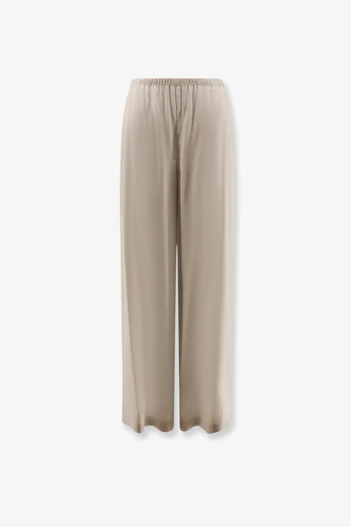 Beige max mara women’s mxpdestino wide-leg linen and viscose trousers with elastic waistband and flowing fabric