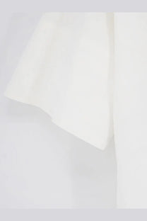 Max mara womens mxpsospiro white linen and viscosa shirt with soft flowing fabric and gentle folds