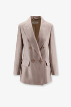 Max Mara Women's Mxsfeltro Silk Blazer Beige