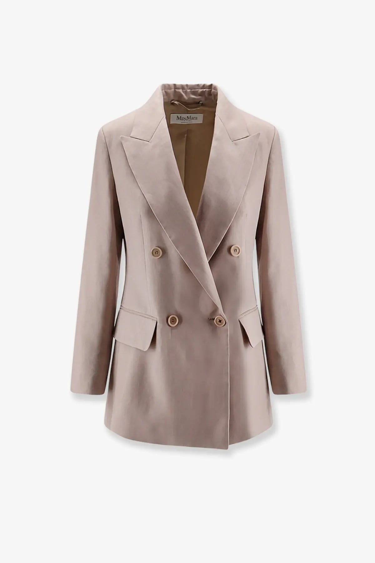 Max Mara Women's Mxsfeltro Silk Blazer Beige