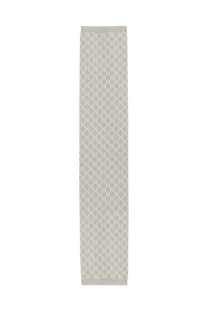 Max Mara women’s orli scarf grey features a long light gray fabric with a subtle repeating geometric pattern